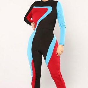 Fashion Nova Diving into the Deep end jumpsuit